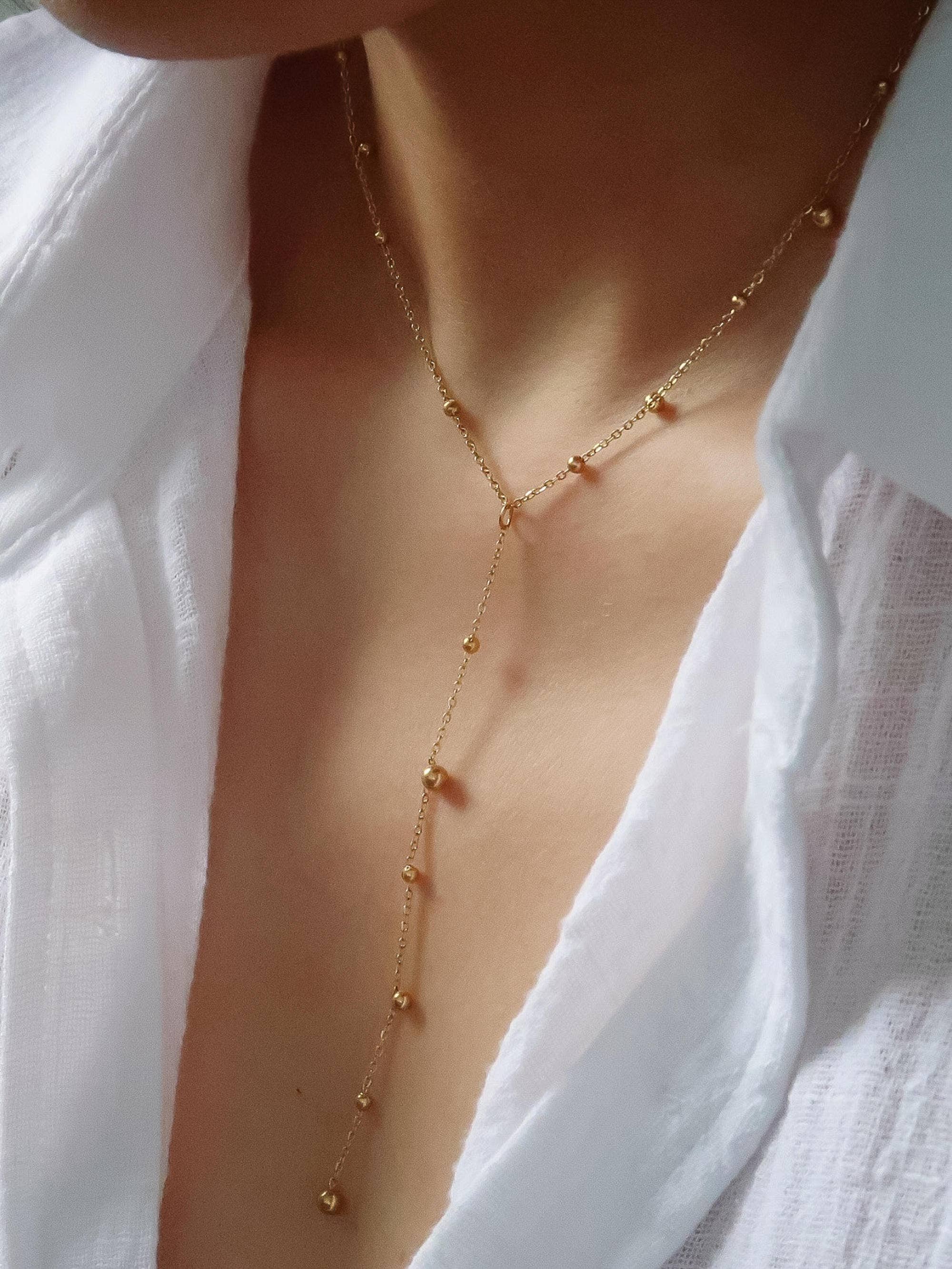 Brisse Beaded Lariat Necklace