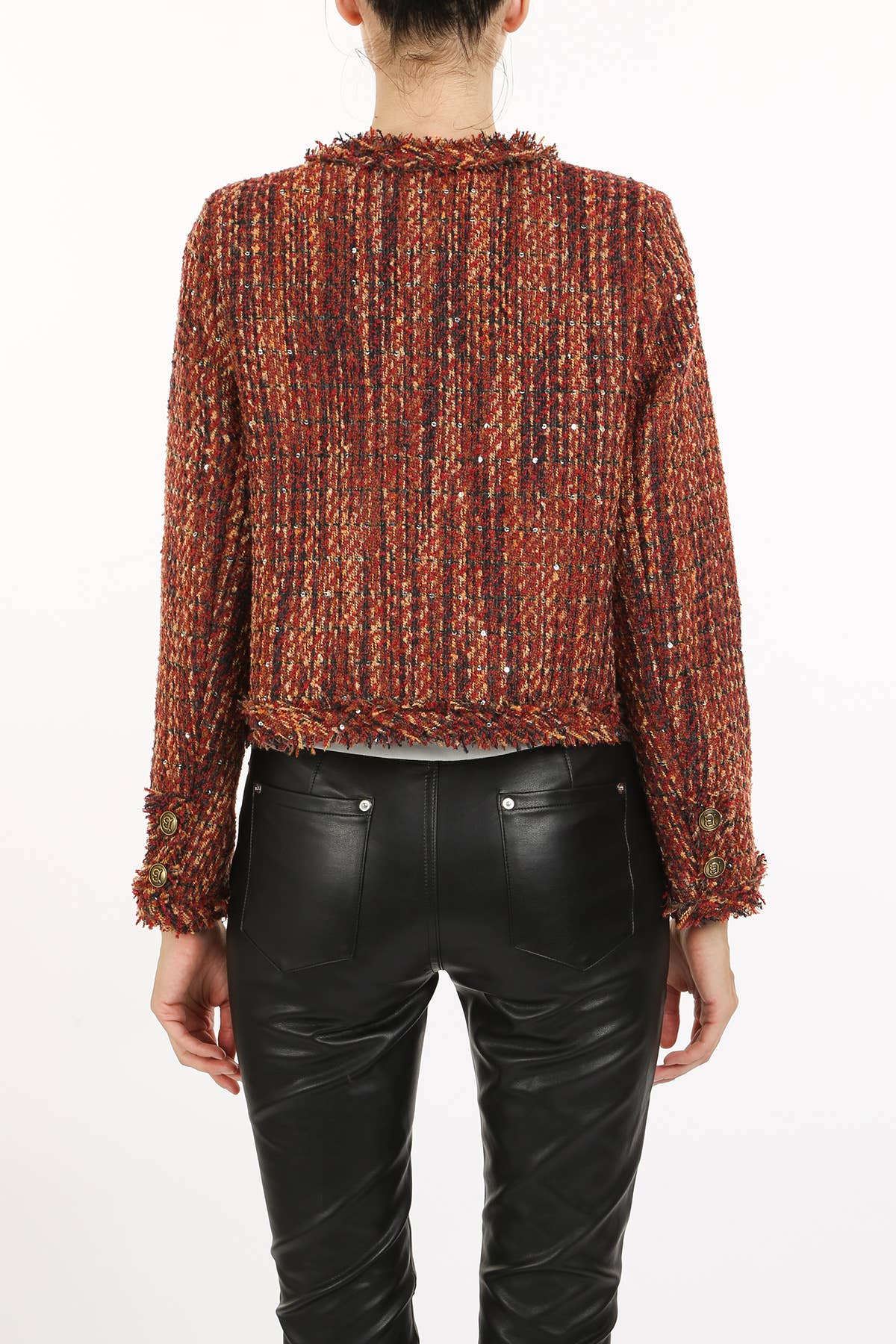 Sequined Tweed Jacket