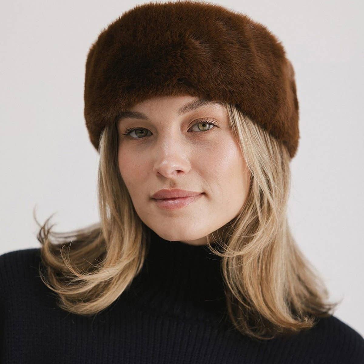 Frosted Pines Faux Fur Headband