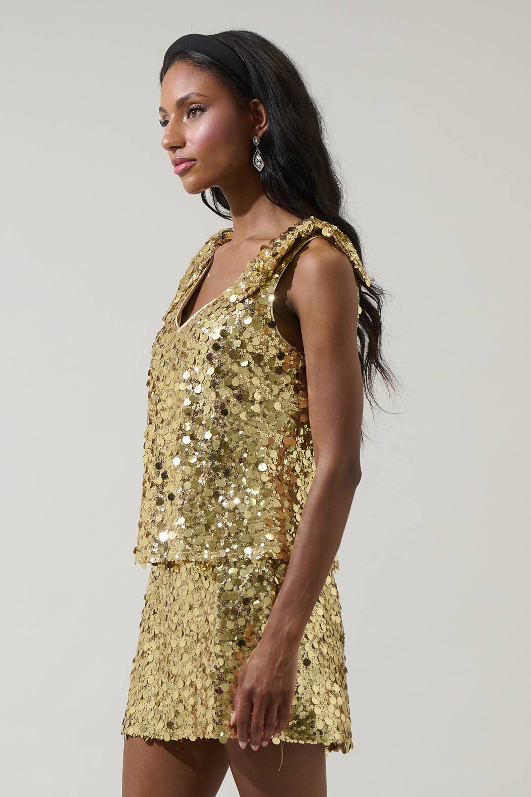 Cressida Sequin Sleeveless Top