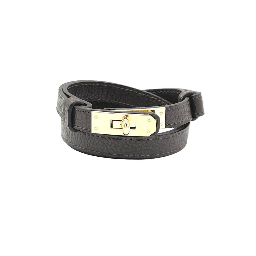 Women’s Adjustable Genuine Leather Dress Belt, Made in Italy, art. CIN01