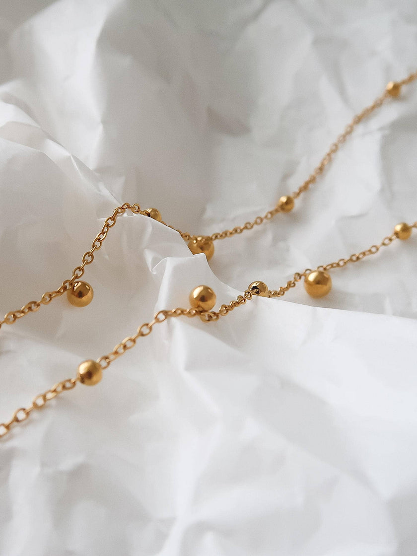 Brisse Beaded Lariat Necklace