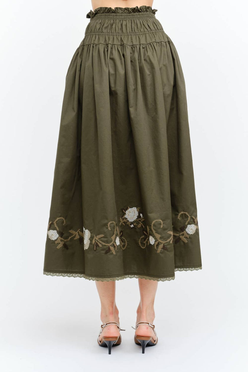 Sivan Olive Skirt