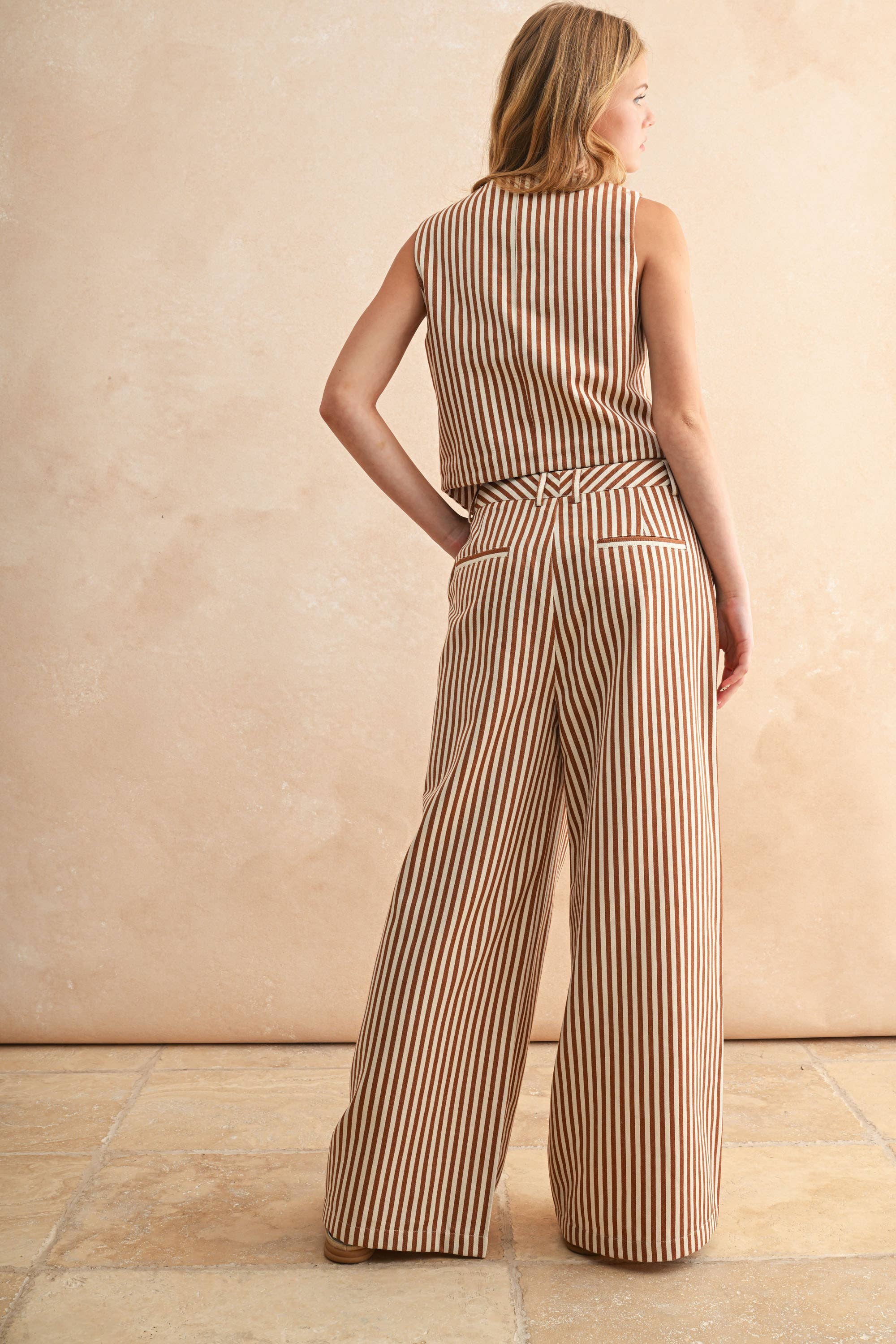 Aperol Button Vest
