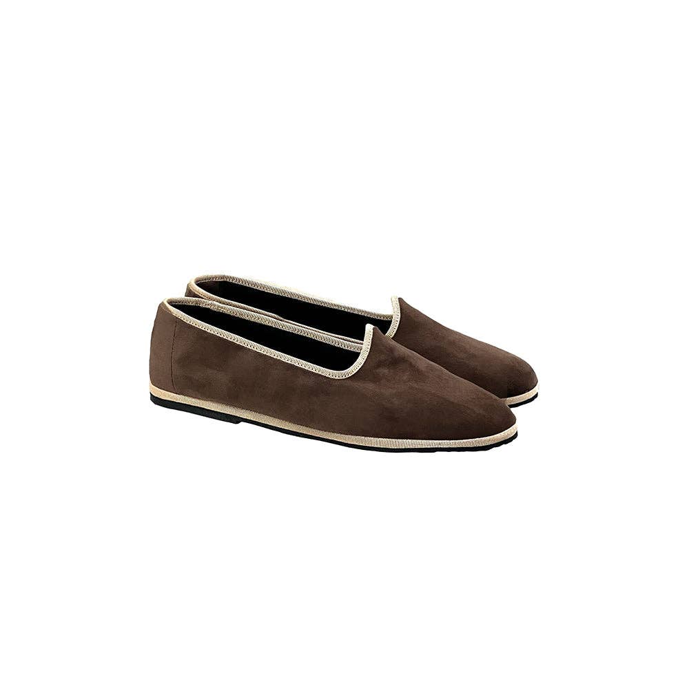 Venetian Slippers- Brown and Cream