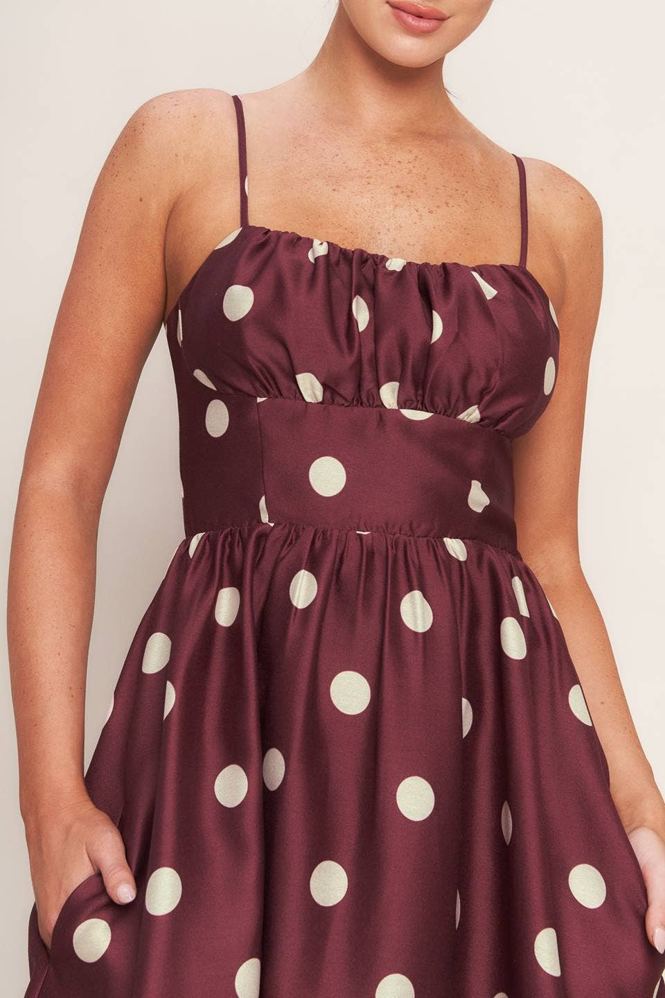 Polka Dot Midi Dress