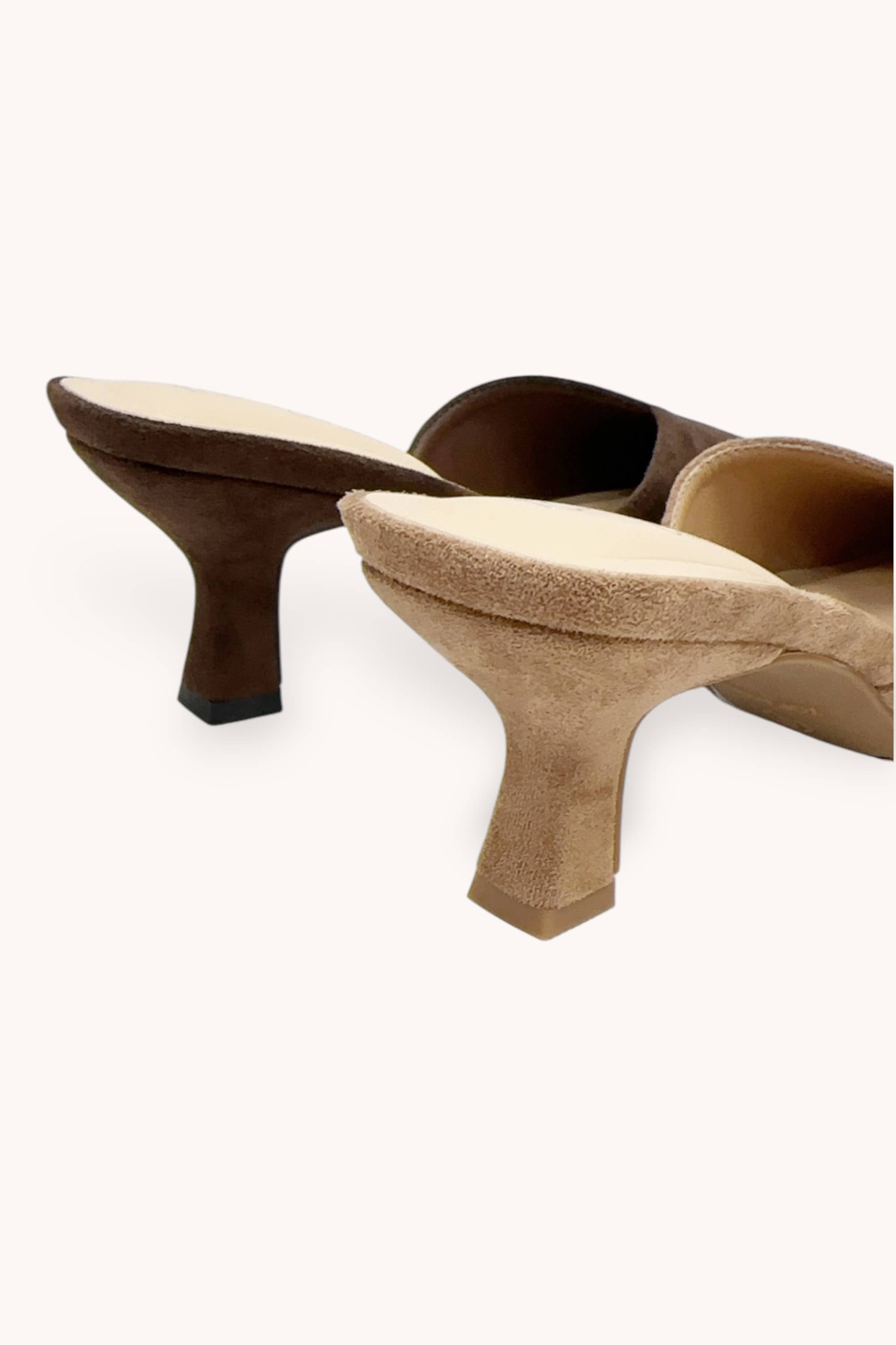 Classic Suede Mule | Camel