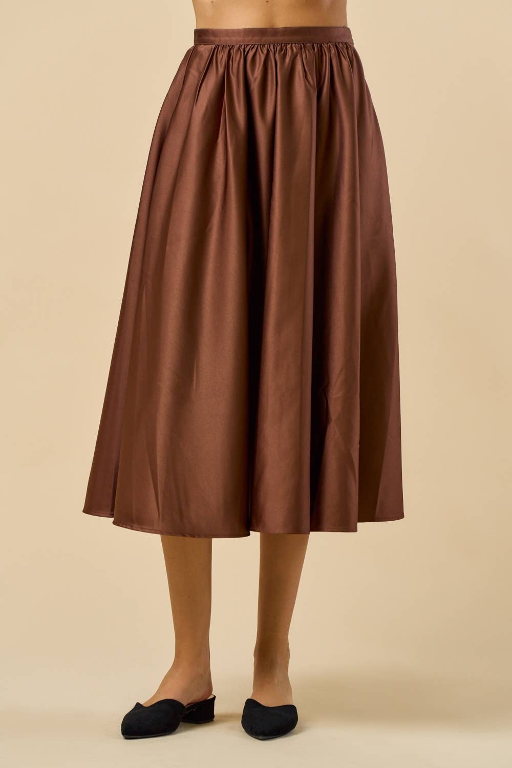 Flare Midi Skirt