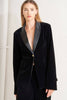 Velvet Blazer with Satin Collar