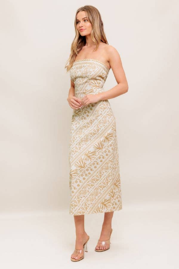 The Mackenna Strapless Midi