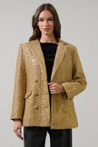 Tamary Tweed Vesta Collared Blazer