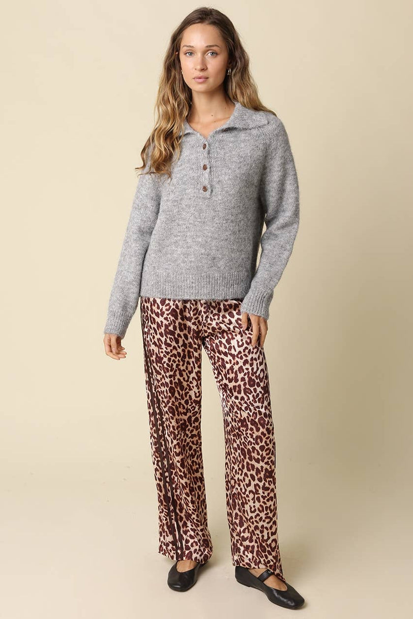 Stella Leopard Satin Pants