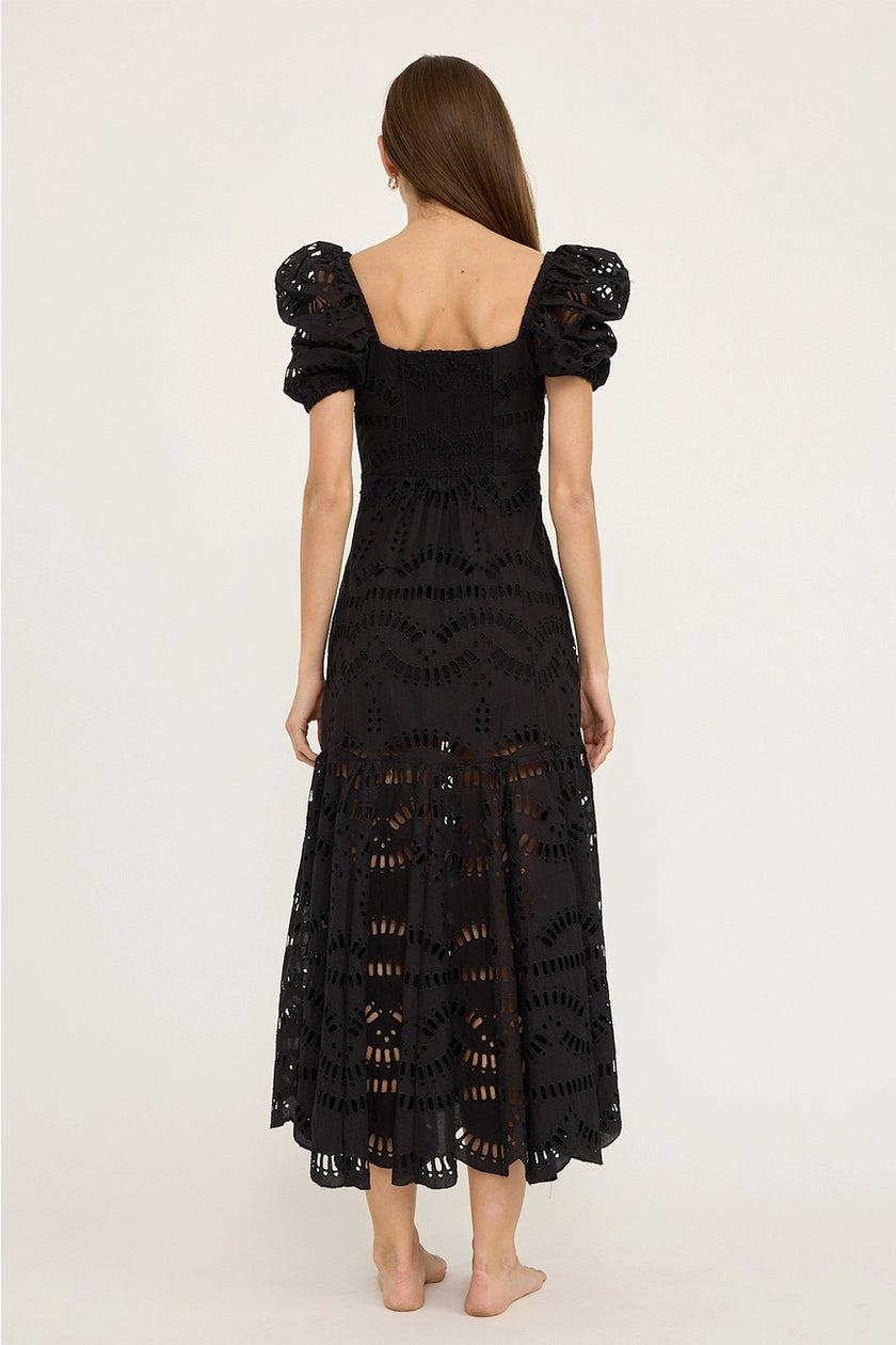 Black Eyelet Dress