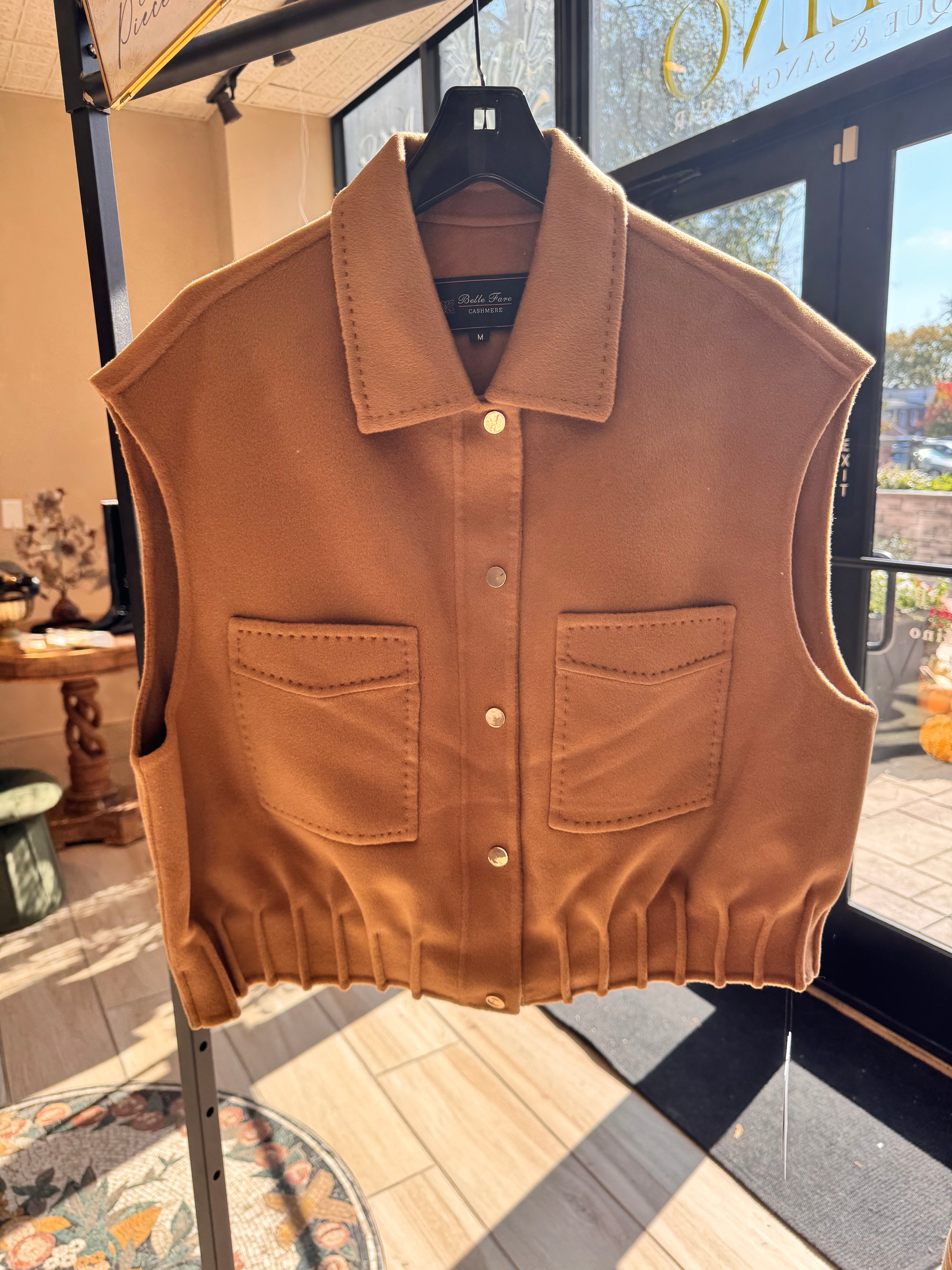 Double Faced Cashmere Topper