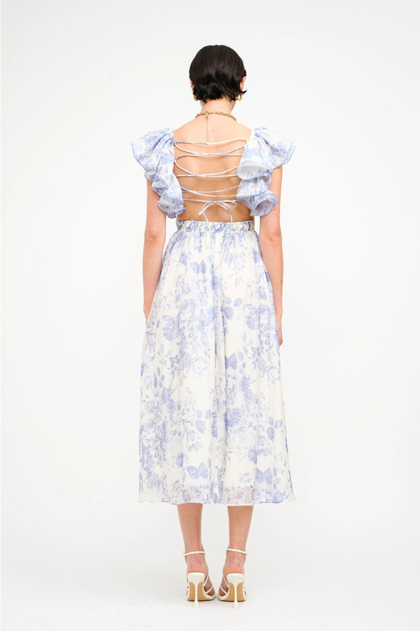 Jillian Blue Floral Dress