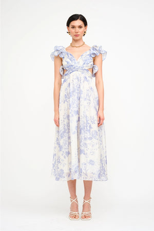 Jillian Blue Floral Dress