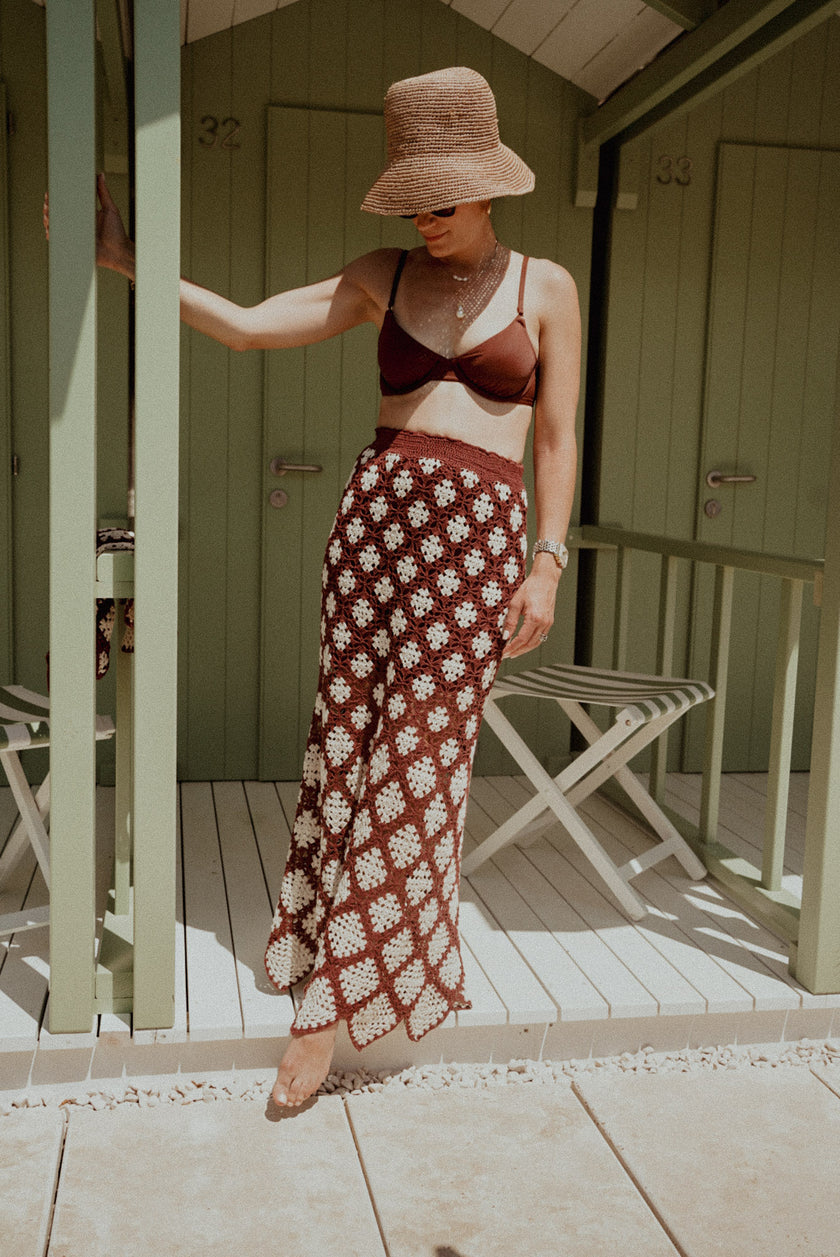 Brown & Cream Crochet Set