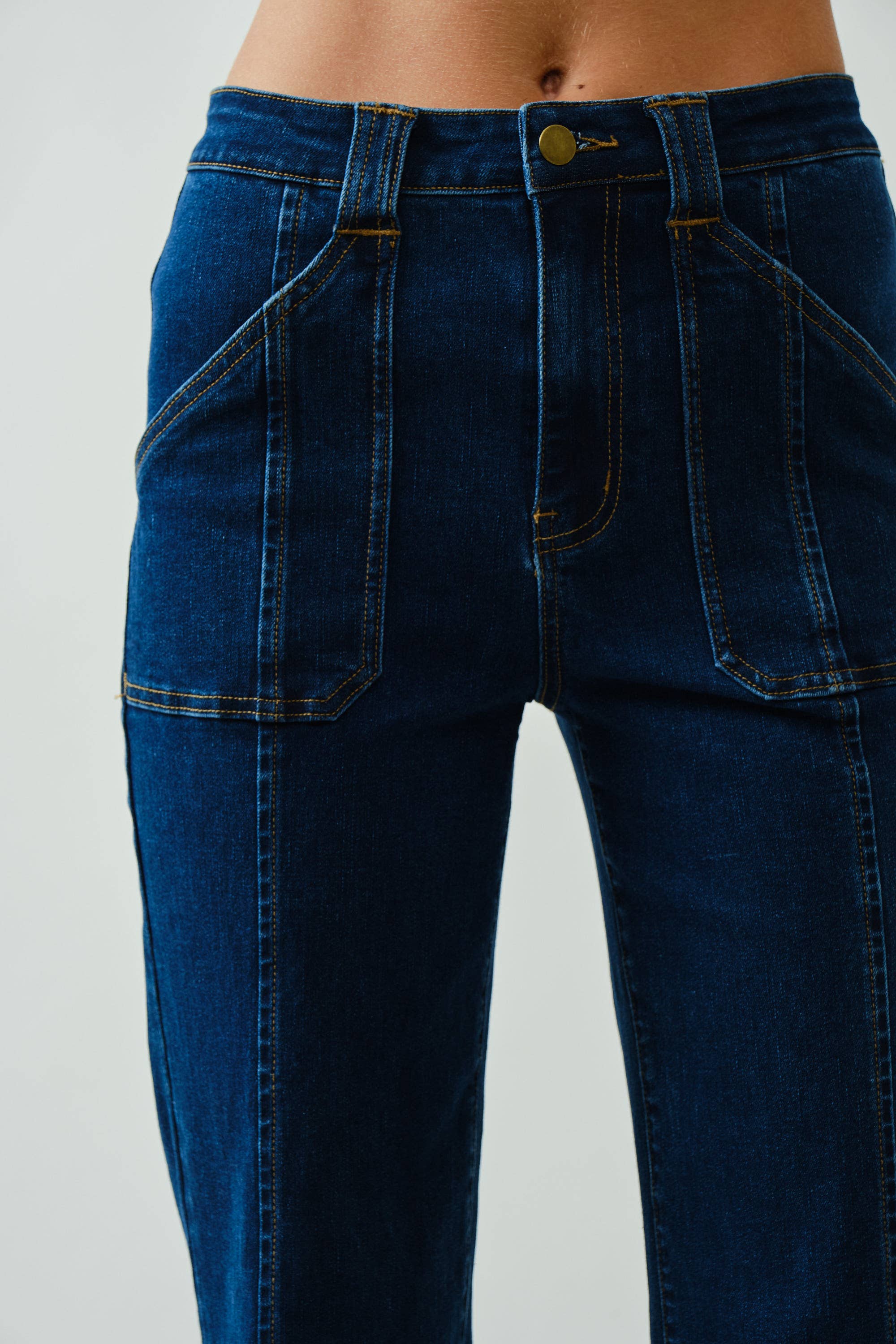 Signature Cuff Straight Denim