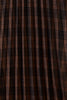 Plaid Pleated Midi Skirt