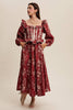 Floral Corset Ruffle Dress