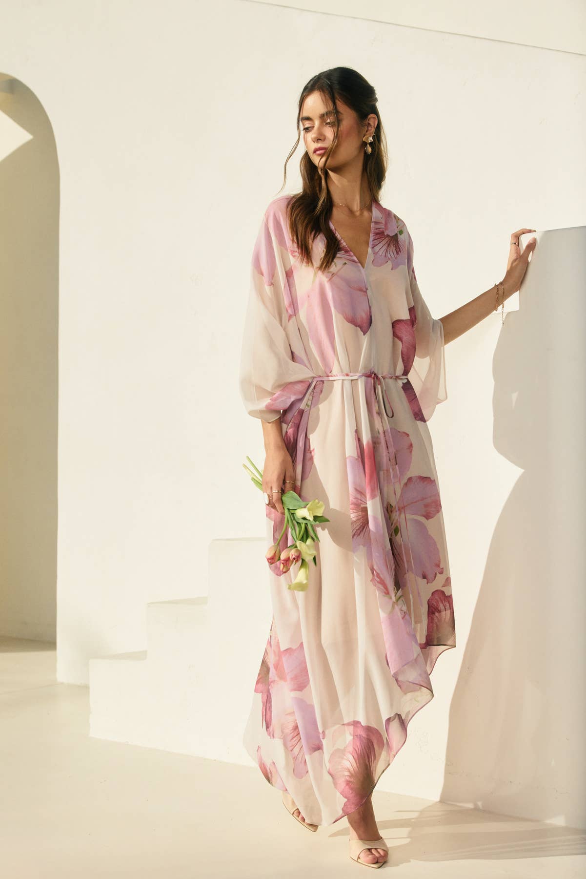 Laelia Orchid Kaftan Dress