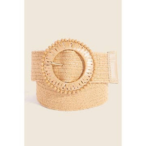 Elastic Braided Hoop Buckle Belt