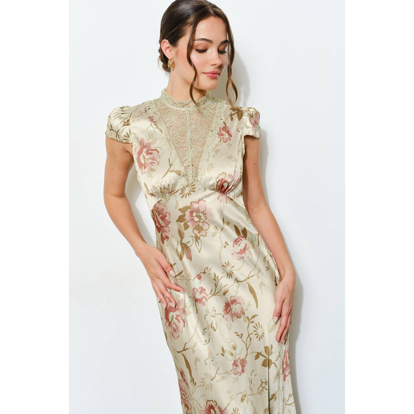 Sage & Satin Dress