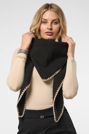 Elodie Knitted Triangle Shawl Wrap