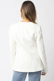 Lilia Linen Scoop Neck Blazer