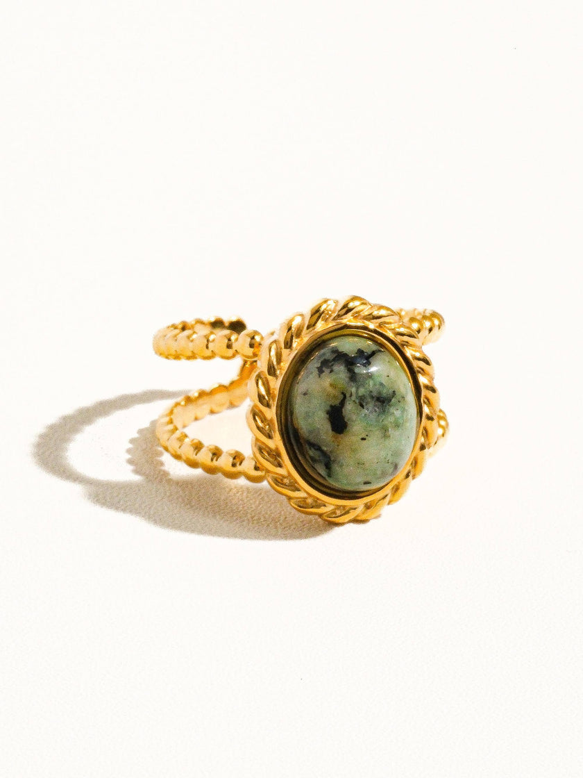 Mica Gold Plated Ring