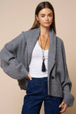Shawl Collar Wrap Knit Cardigan