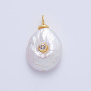 Baroque Freshwater Pearl Drop Pendant