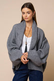 Shawl Collar Wrap Knit Cardigan