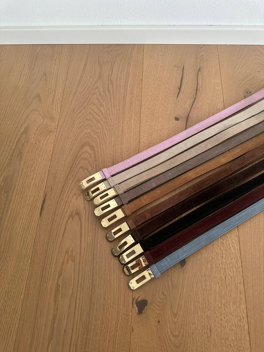 Genuine Suede Leather Belts