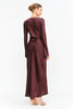 Georgie Burgundy Dot Dress