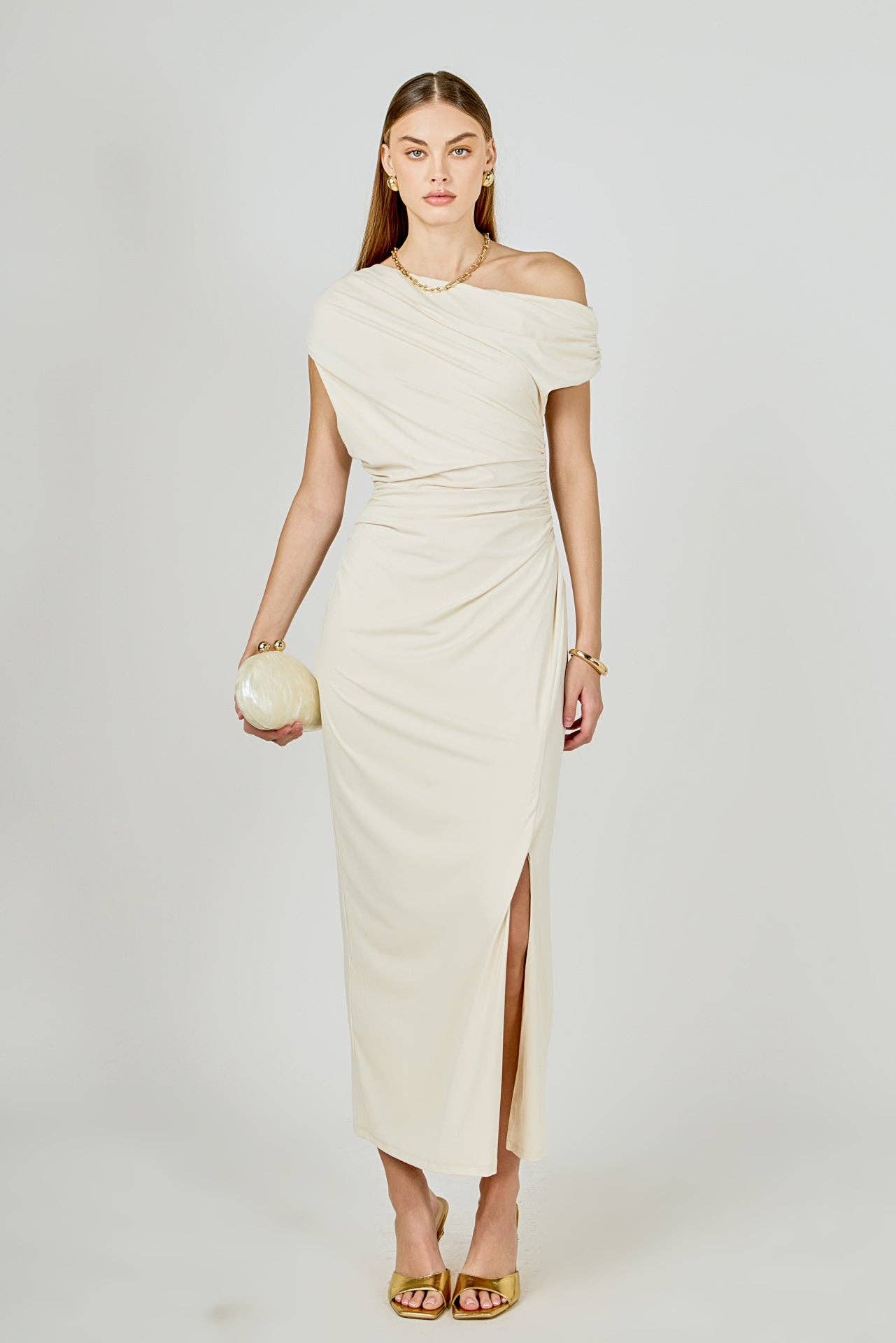 Panna Fresca Off Shoulder Dress