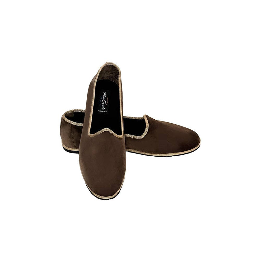 Venetian Slippers- Brown and Cream