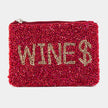 Wines Seed Beaded Coin Purse