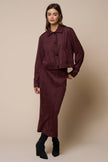 The Merlot Suede Jacket