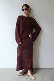 The Merlot Crochet Dress