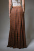 Plaid Elastic Back Maxi Skirt
