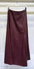 Burgundy Maxi Skirt with Side Slit
