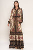 Printed Woven Maxi Dress