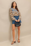 Printed Woven Top