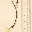 Horse Bit Pendant Leather Cord Necklace