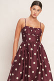 Polka Dot Midi Dress