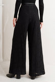Woven Lace Wide-Leg Pant