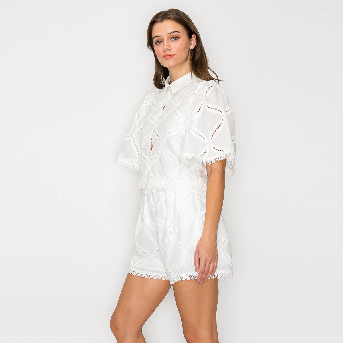 Pure White Cotton Shirt