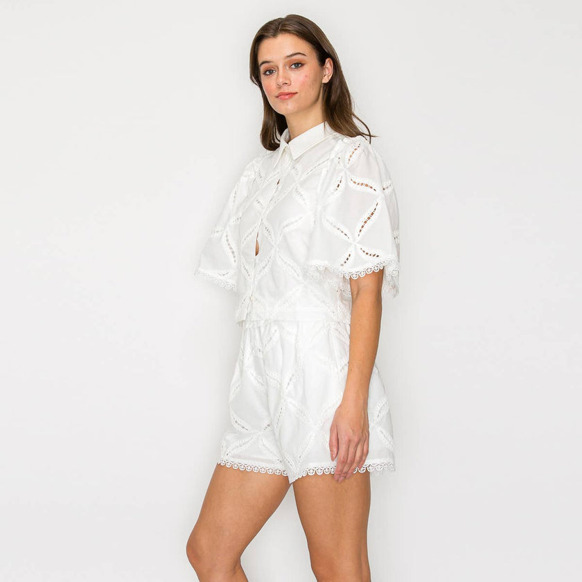 Pure White Cotton Shirt