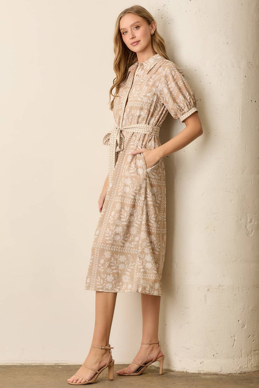 Amalia Belted Day Dress